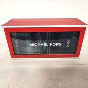 Michael Kors Men's Black and Green Socks